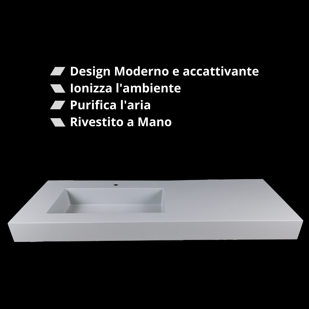 Mensolone Lavabo Bagno con Vasca 90cm, Ecoover® Design