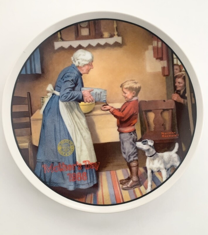 Norman Rockwell Collector&#39;s Plate - The Pantry Raid