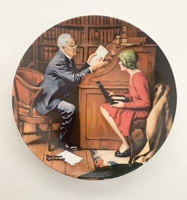 Norman Rockwell Collector&#39;s Plate - The Professor