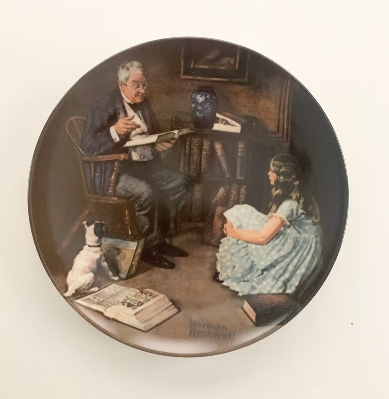 Norman Rockwell Collector&#39;s Plate - The Storyteller