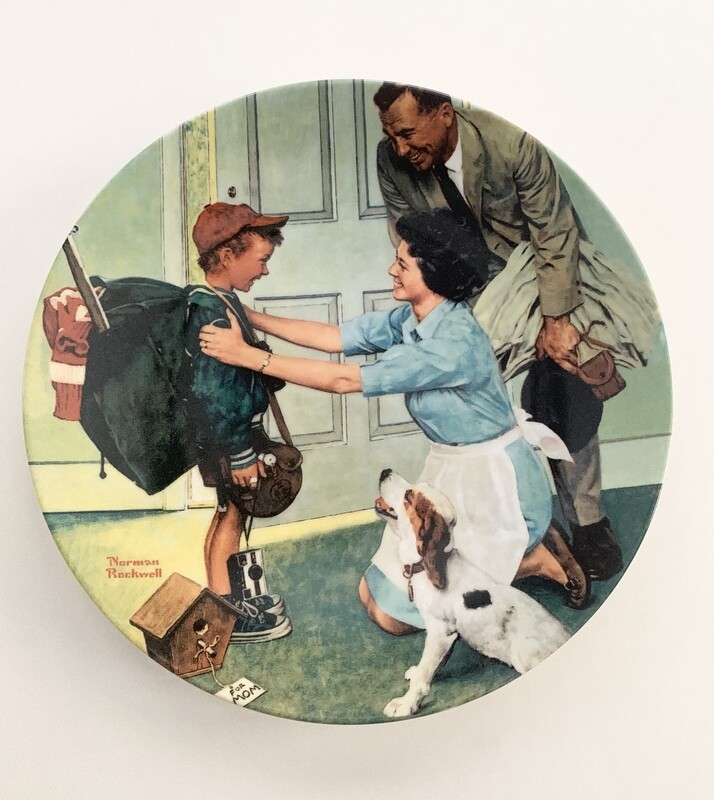 Norman Rockwell Collector&#39;s Plate - Home From Summer Camp
