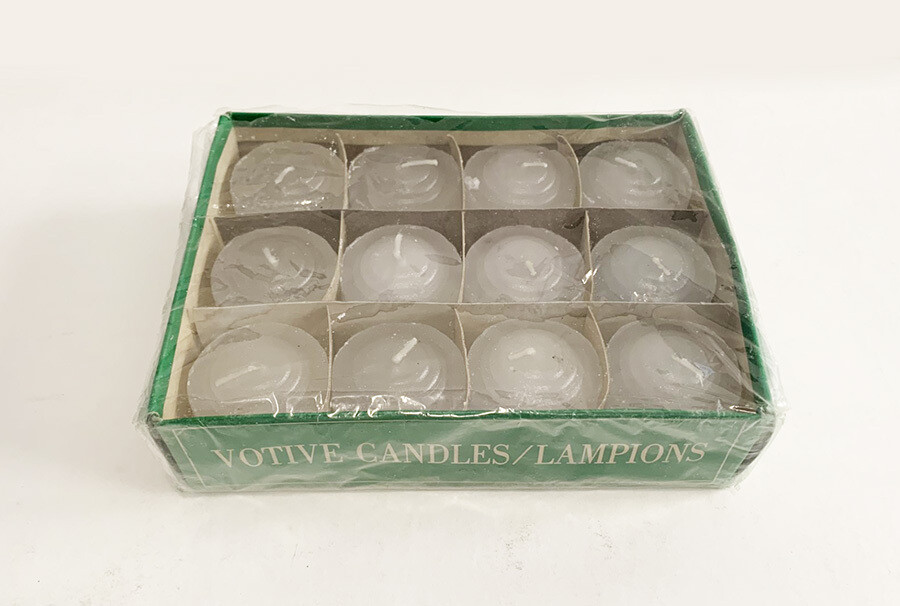 12 Unscented Votive Candles