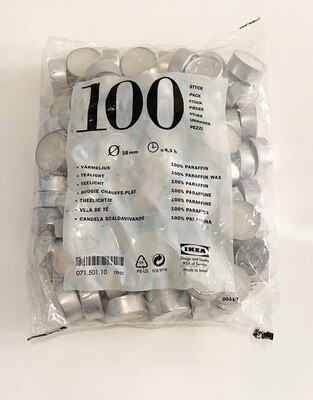 100 IKEA Tealight Candles