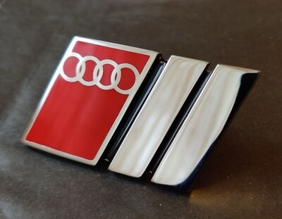 Audi Blank Front Grill Custom Badge Emblem