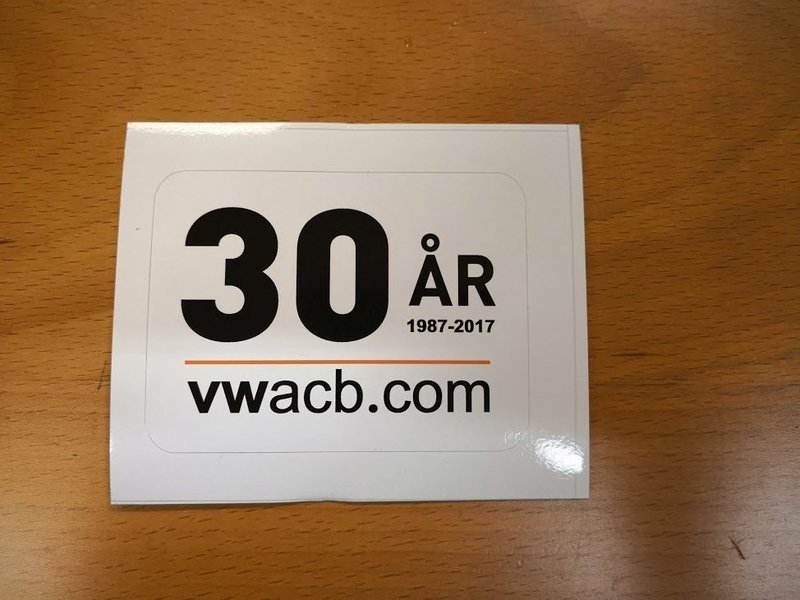 Klistremerke 2017 - 30 År