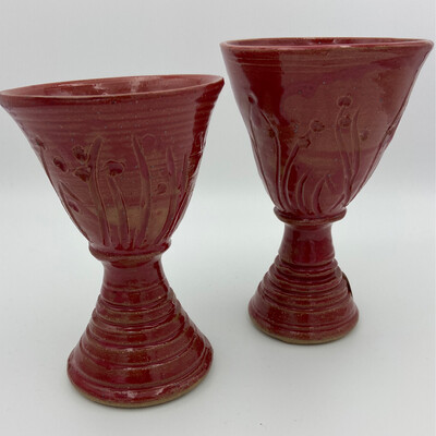 12 - Goblets Red Pair