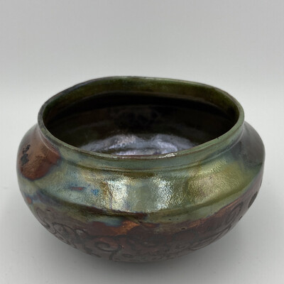12 - Small Green and Doodle Bowl