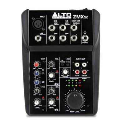 Alto ZMX52 5-Channel Compact PA Mixer