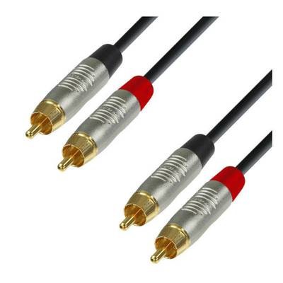 Adam Hall 2 x RCA male to 2 x RCA male Cable 0.9 m