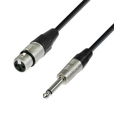 Adam Hall XLR male to 6.3 mm Jack stereo 1.5 m Cable