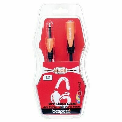 Bespeco Headphone Extension Cable 6.3mm Male - Female 3m
