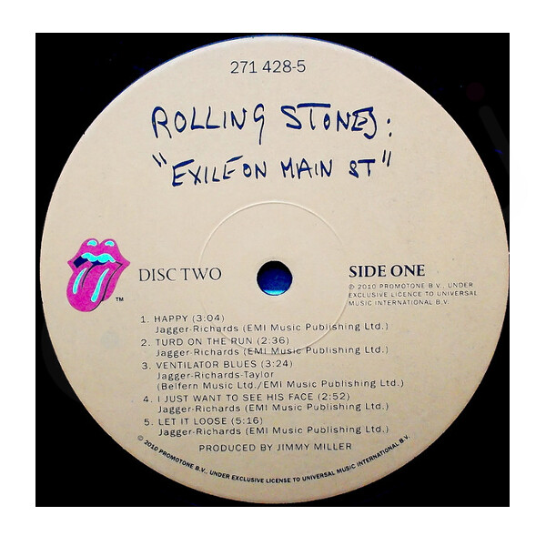 Rolling Stones - Exile On Main 2LP vinyl records cyprus