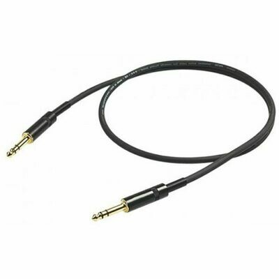 Proel 6.3mm Stereo Jack to 6.3mm Stereo Jack 3m Cable