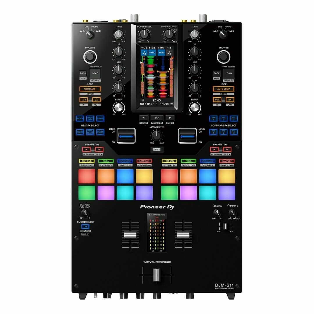 Pioneer DJM-S11 Professional 2 Channel DJ Mixer