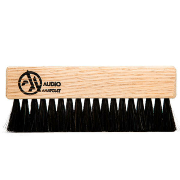 Audio Anatomy Oak Wood Wet Dry Vinyl Groove Brush