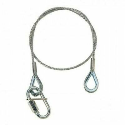 Adam Hall S37060 Safety Rope 3 mm with Screw Link 0.6m