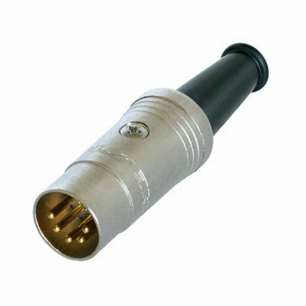 Rean NYS 322 G  5 PIN DIN Male Connector With Gold Plated Contacts