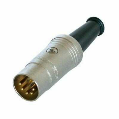 Rean NYS 322 G 5 PIN DIN Male Connector With Gold Plated Contacts