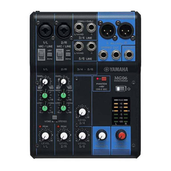 Yamaha MG06X PA 6-Channel Mixer With Effects