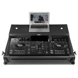 UDG Ultimate Flight Case Pioneer XDJ-RX3 Black Plus Laptop Shelf + Wheels