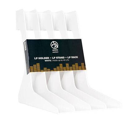 Audio Anatomy Retro LP Vinyl Record Stand White