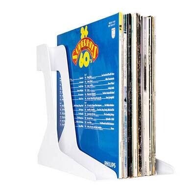 Audio Anatomy Retro LP Vinyl Record Stand White
