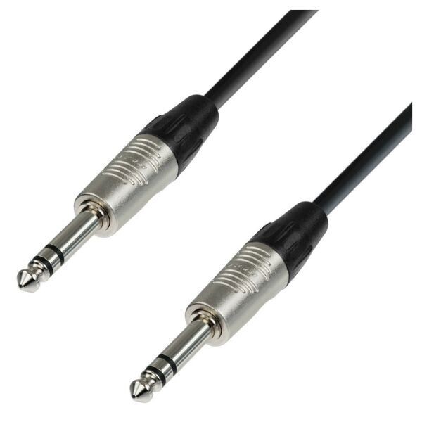 Adam Hall 6.3mm Jack Stereo - 6.3mm Jack Stereo 3m Microphone Cable