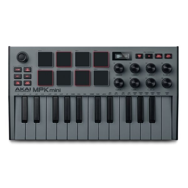 AKAI MPK Mini MKIII Special Edition (Grey) Midi Keyboard AKAI MPK Mini MKIII Special Edition (Grey) Midi Keyboard