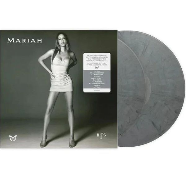Mariah Carey - #1's (Silver & Black Swirl) 2LP Vinyl Records Mariah Carey - #1's (Silver & Black Swirl) 2LP Vinyl Records