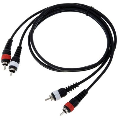 RCA-RCA Male Stereo Audio Cable 1m