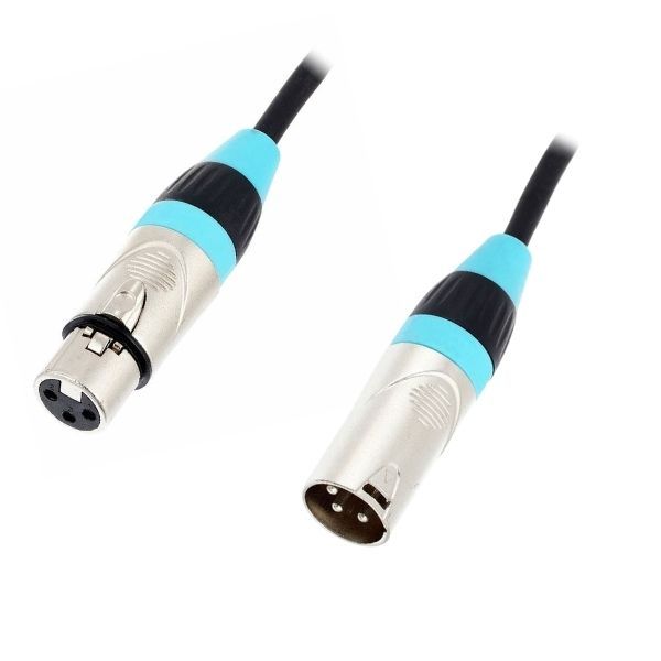 TPM 2.0 CC XLR Male to XLR Female Microphone Cable Blue 2m