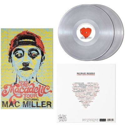 Mac Miller - Macadelic 2LP Limited 10th Anniversary Silver Vinyl Records