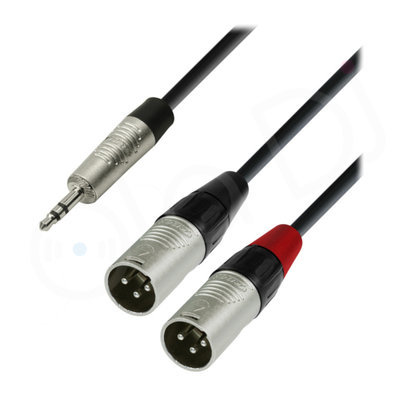 Adam Hall 3.5 mm Jack Stereo to 2 x XLR male 1.8 m