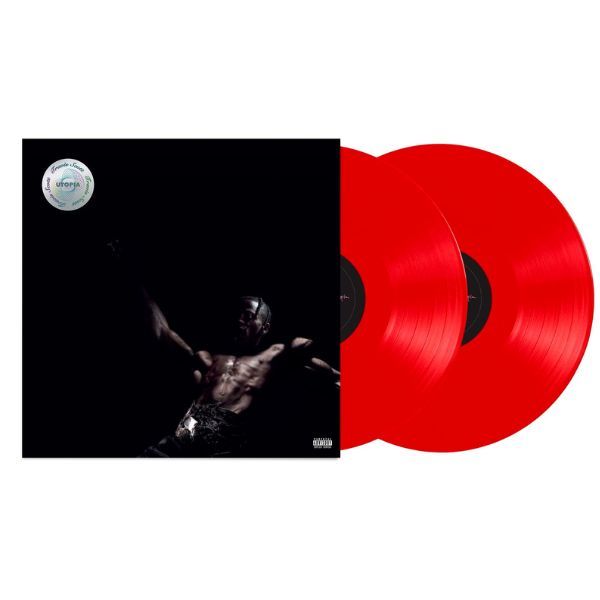 Travis Scott - Utopia 2LP Limited Edition (Opaque Red) Vinyl Records Travis Scott - Utopia 2LP Limited Edition (Opaque Red) Vinyl Records