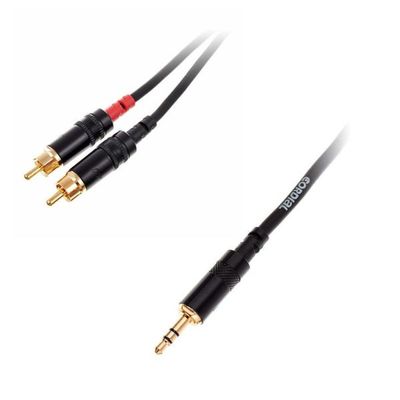 Cordial CFY 3 WCC Stereo Jack 3.5 mm to RCA Cable 3m Cordial CFY 3 WCC Stereo Jack 3.5 mm to RCA Cable 3m