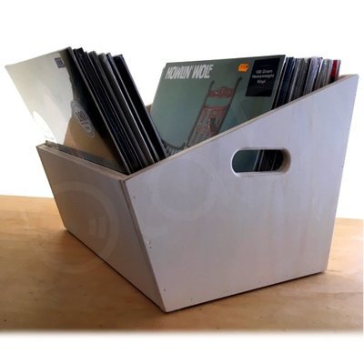 LP Vinyl Record Wooden Crate Storage