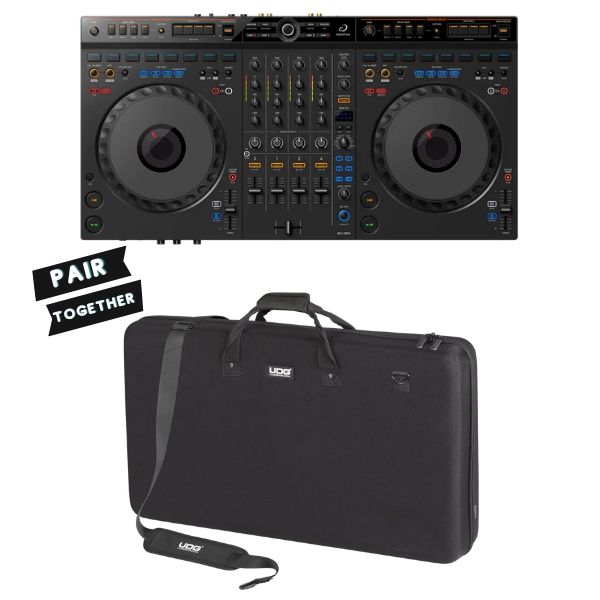 AlphaTheta DDJ-GRV6 Rekordbox & Serato Pro DJ Controller + UDG Creator Hardcase Bundle