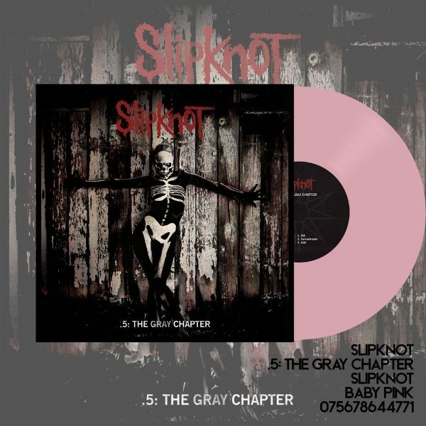 Slipknot - .5: The Gray Chapter (Limited Edition Baby Pink Vinyl) 2LP Vinyl Records Slipknot - .5: The Gray Chapter (Limited Edition Baby Pink Vinyl) 2LP Vinyl Records