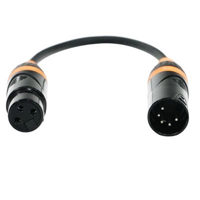 Fos FC-XLR-3F5M 3Pin XLR Female to 5Pin XLR Male Professional DMX Adaptor