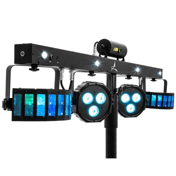Eurolite LED KLS Laser Bar FX Light Set with 2 Derbies / 2 Spots / White Strobe LEDs / Laser and Foot Switch