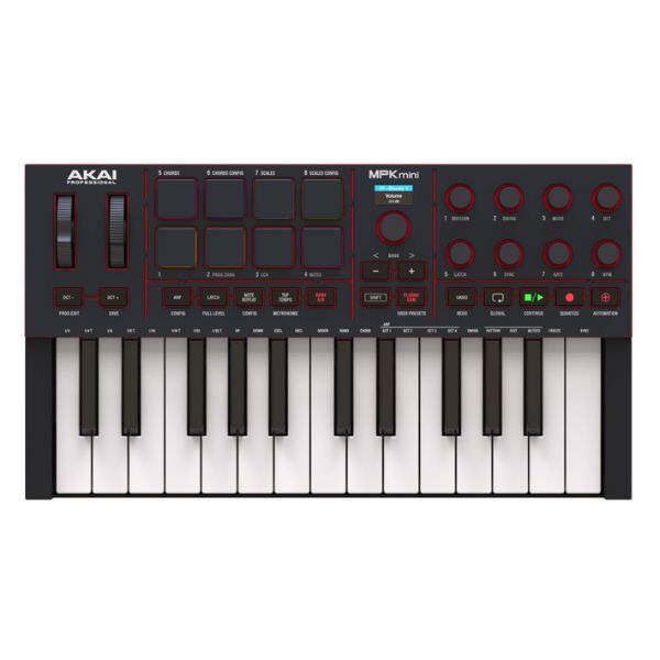 Akai MPK Mini IV Compact Keyboard and Pad Controller (Black)
