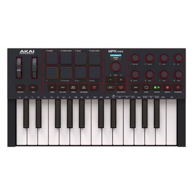 Akai MPK Mini IV Compact Keyboard and Pad Controller (Black)