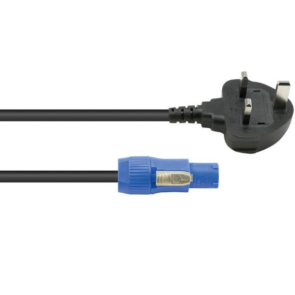 Eurolite Power Cable Powercon With UK Plug 1.2m