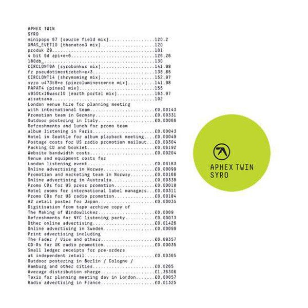 Aphex Twin - Syro 3 Singles 12 Aphex Twin - Syro 3 Singles 12" Vinyl Records