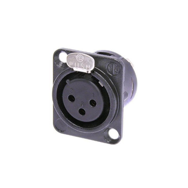 Neutrik NC3FD-L-B-1 XLR Female Panel Neutrik NC3FD-L-B-1 XLR Female Panel