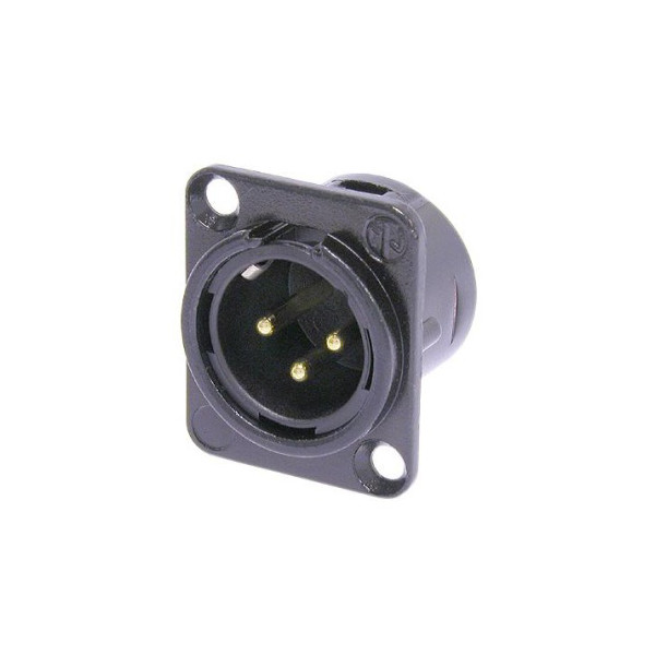 Neutrik NC3MD-L-B-1 XLR Male Panel Neutrik NC3MD-L-B-1 XLR Male Panel