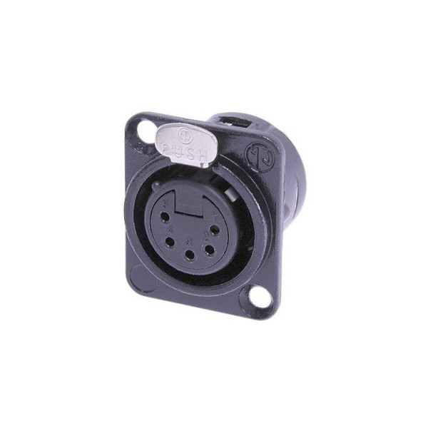 Neutrik NC5FD-L-B-1 XLR Female Panel Neutrik NC5FD-L-B-1 XLR Female Panel