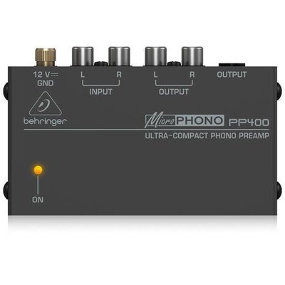 Behringer PP400 Turntable Phono Preamplifier Behringer PP400 Turntable Phono Preamplifier