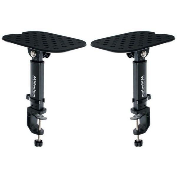 Desktop Studio Monitor Speaker Stand With Clamp (Pair)