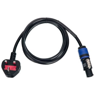 Power Cable PowerCon to UK Plug 1m